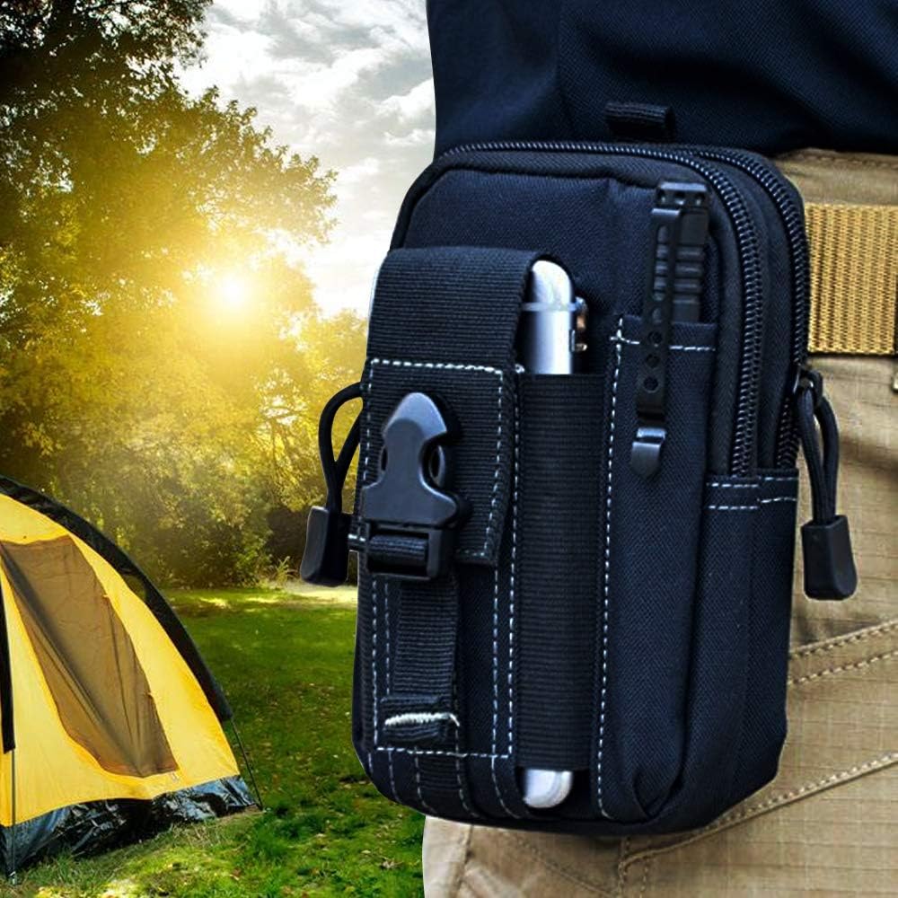 Outdoor Camping Backpack - Bolsa tática molle para cinto, bolsa