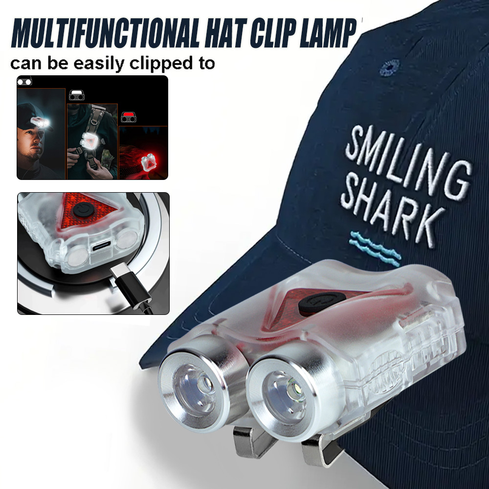 Headlamp - Farol led mãos-livres recarregável, farol magnético