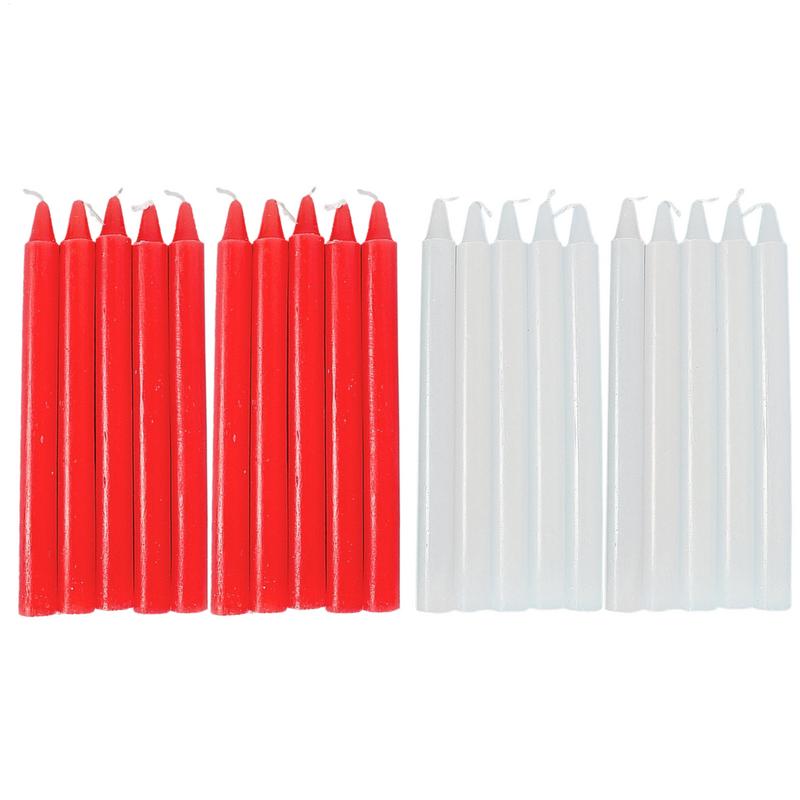 Glow Sticks Survival - Velas cônicas 10x cera natural vela