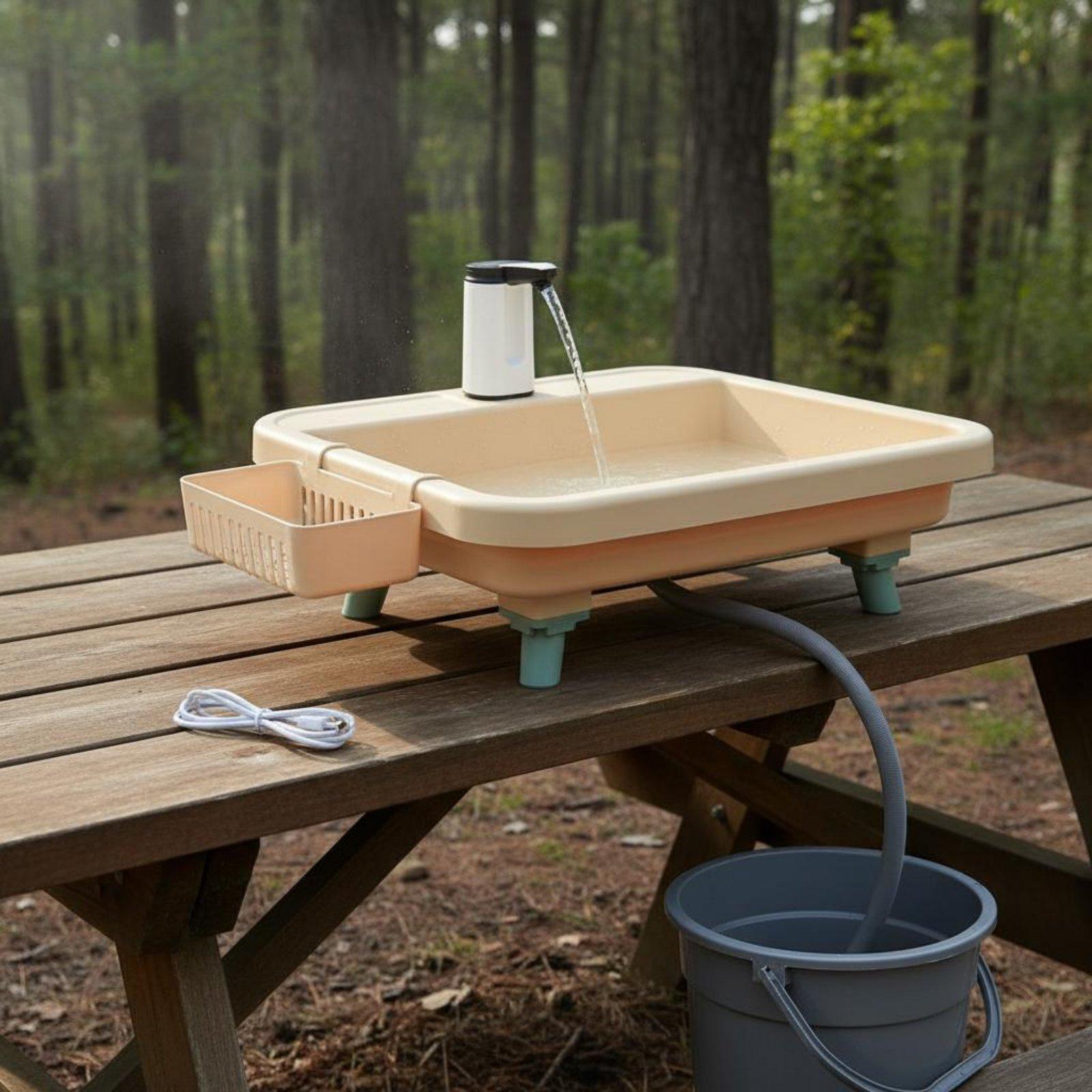 Outdoor Camp - Bacia de Lavagem Portátil para Camping