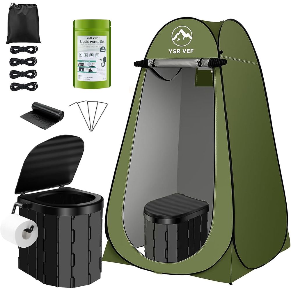 Outdoor Camp - Kit de Sanitário Portátil, Sanitário de