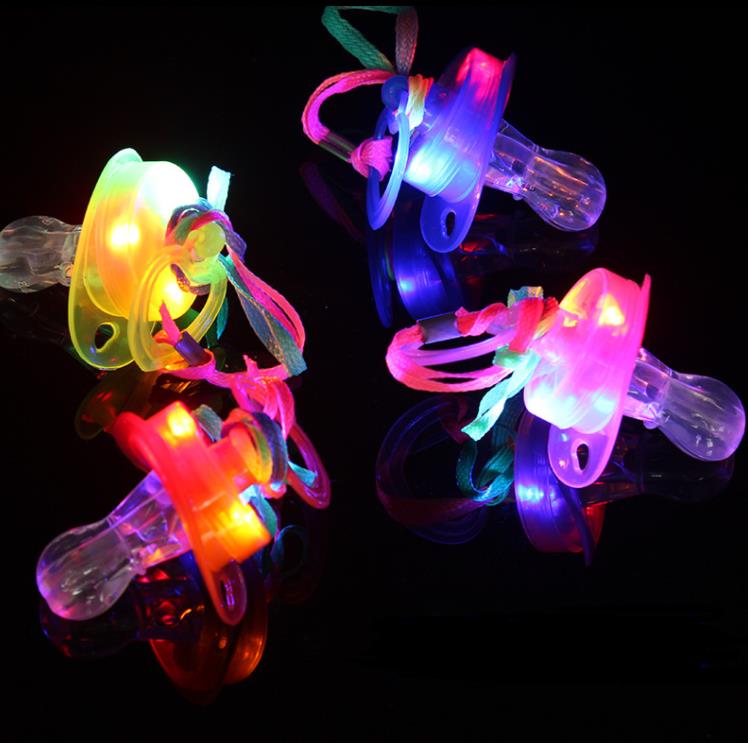 Glow Sticks Survival - 500 pçs led piscando chupeta apito