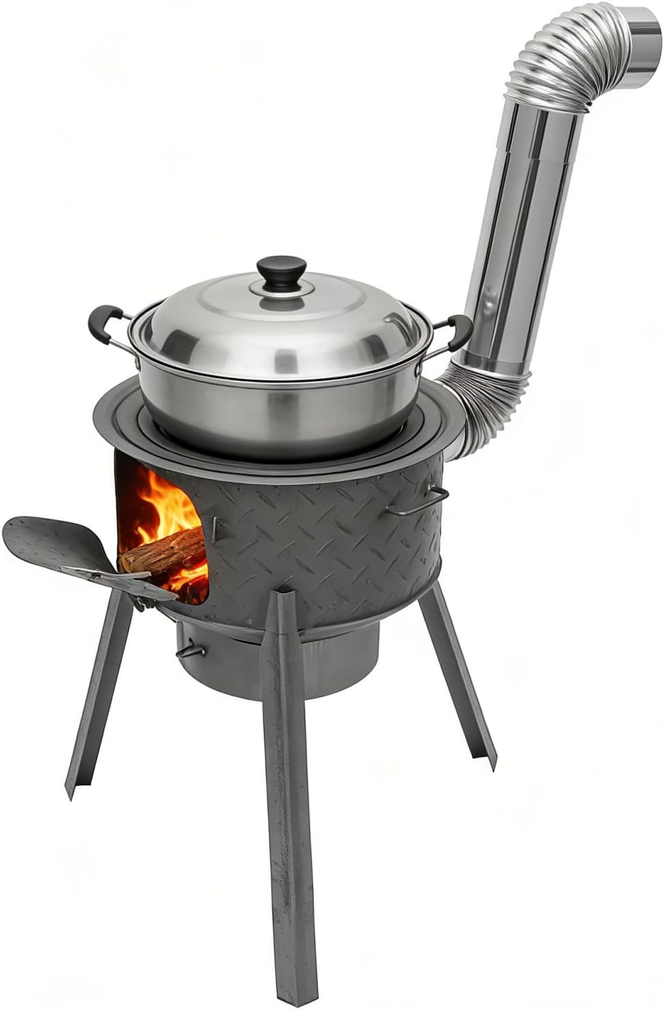 Outdoor Camping Stove Wood - Fogão Portátil a Lenha para Camping