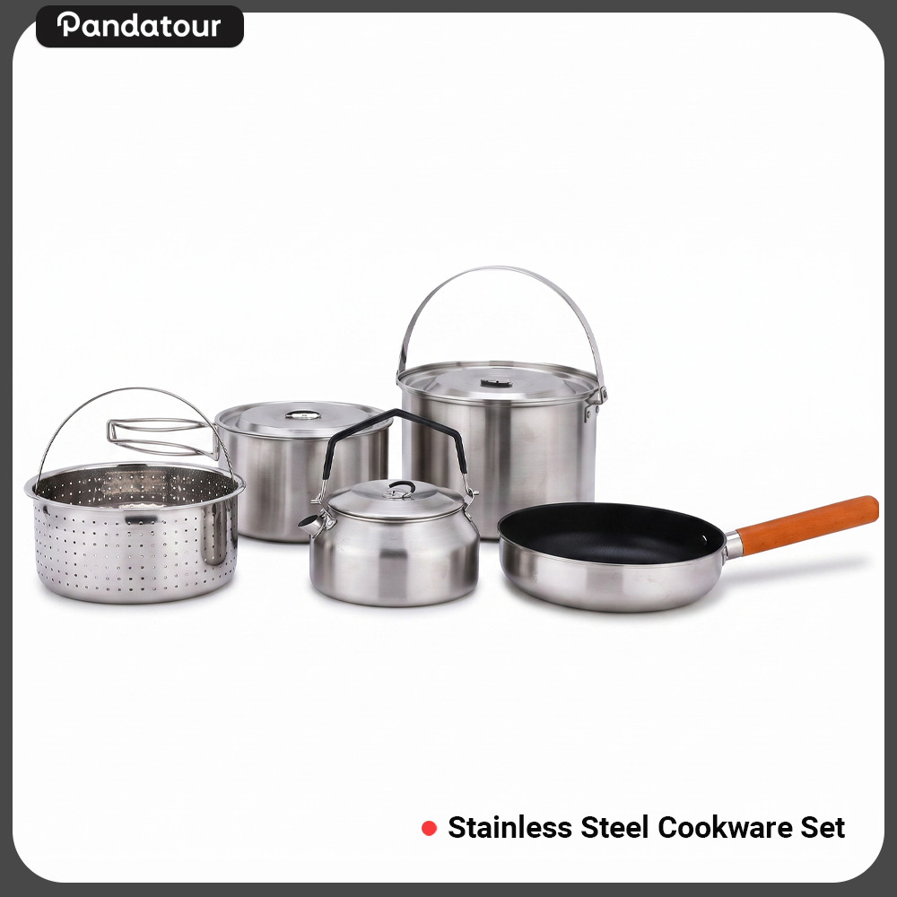 Outdoor Y Camping - Conjunto de Utensílios de Cozinha em