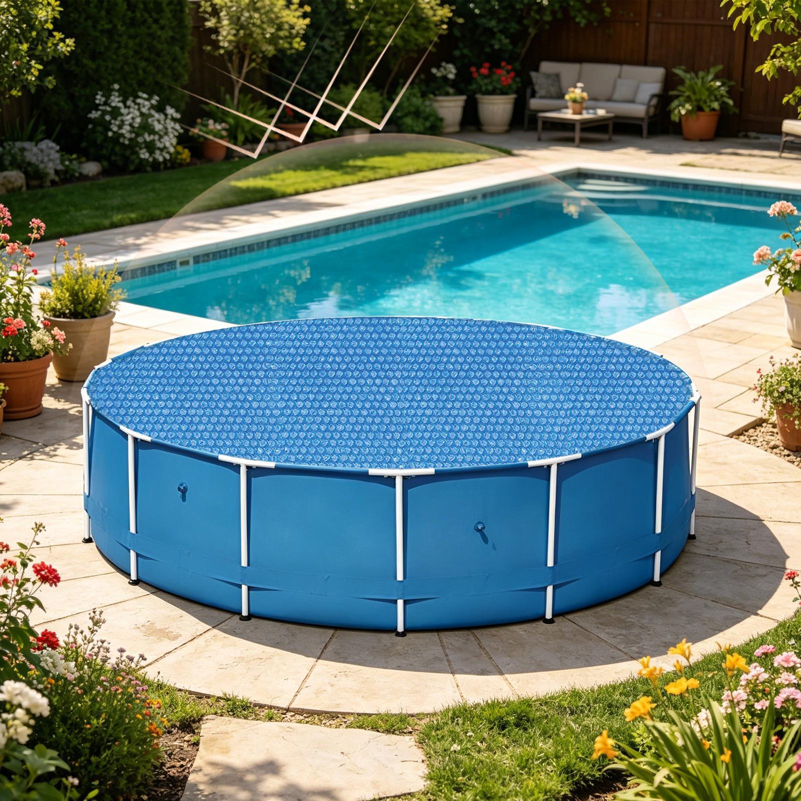 Outdoor Camping Decke - Capa de Bolhas Redonda para Piscina,