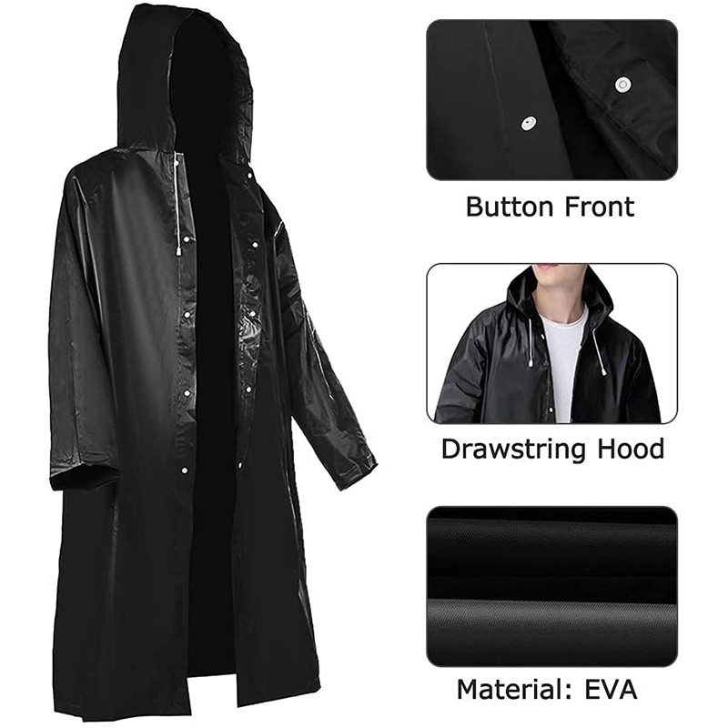 Outdoor Camping Activities For Adults - Unisex Impermeável Eva Raincoat Set, Rainproof