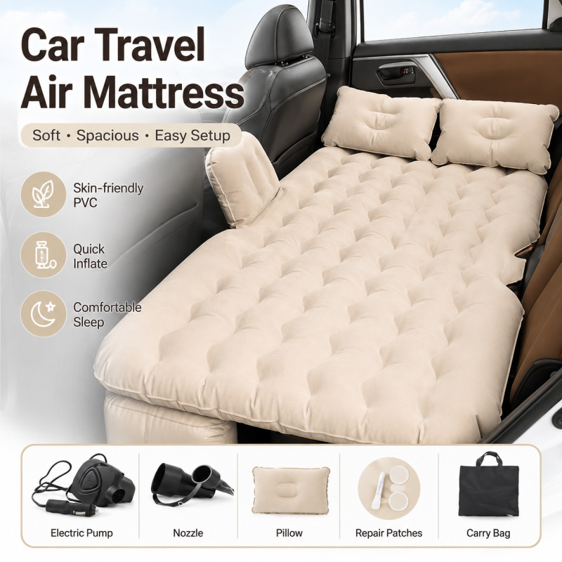 Outdoor Camping Floor Mat - Colchão de Ar Universal para Carro,