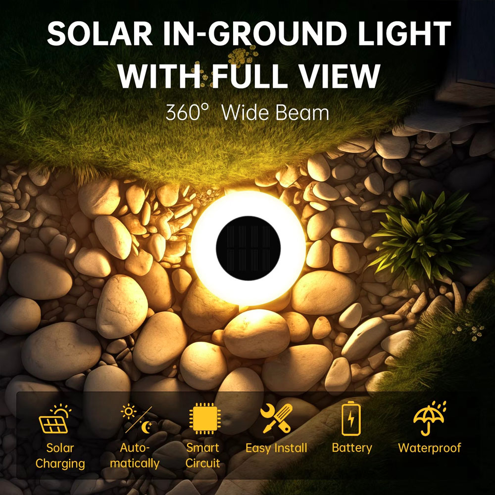 Outdoor Camping Decke - Luzes Solares de Solo 14LED à
