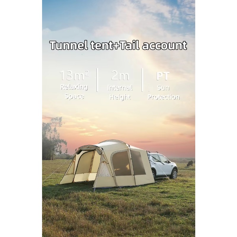 Tenda Traseira de Carro Person - Outdoor Camping Car Tail Tent avaliação e preço