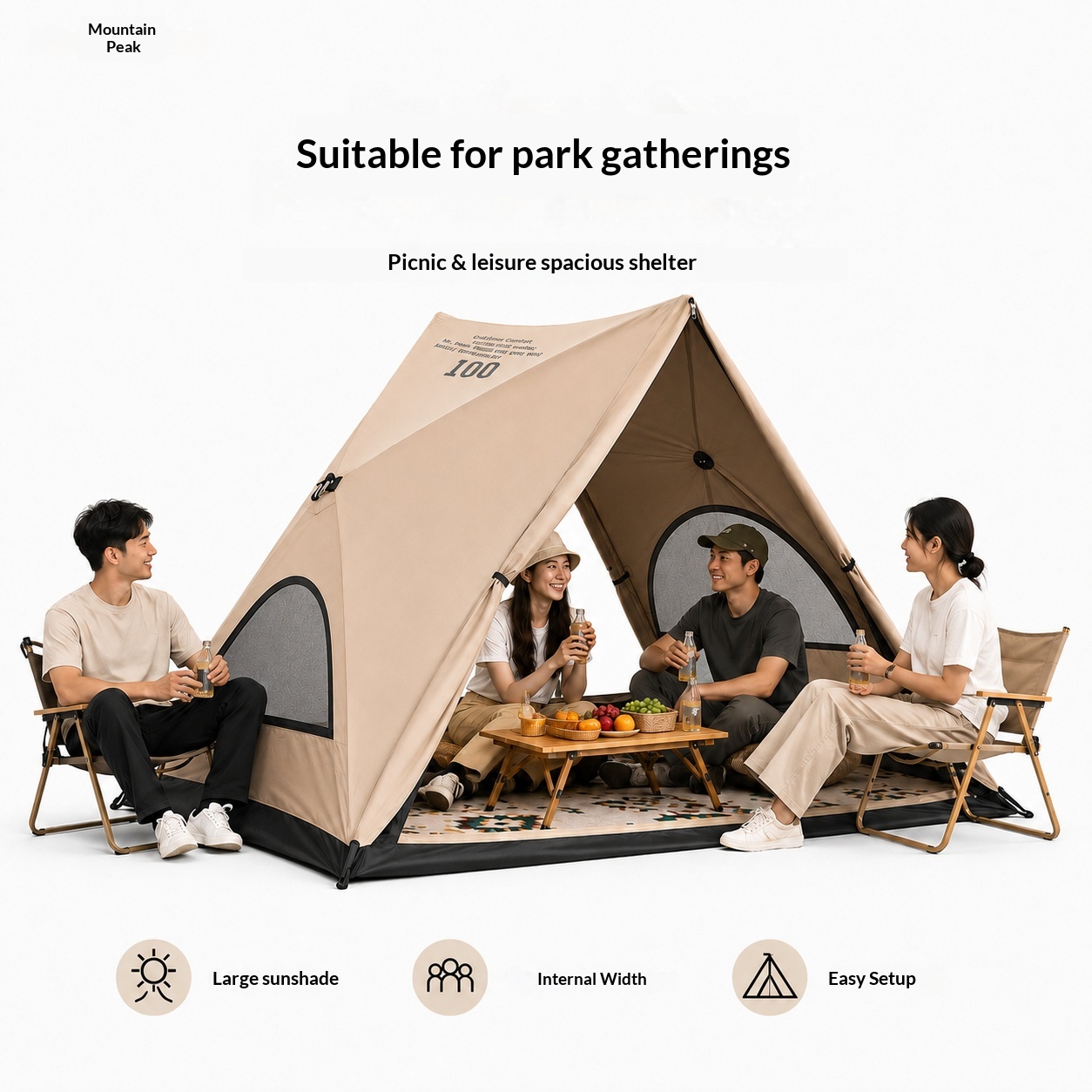 Tenda Triangular Automática, T - Outdoor Camping Automatic Quick Opening Tent avaliação e preço