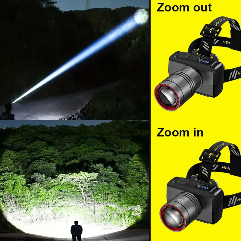 Lanterna de Cabeça Digital LED - Headlamp avaliação e preço