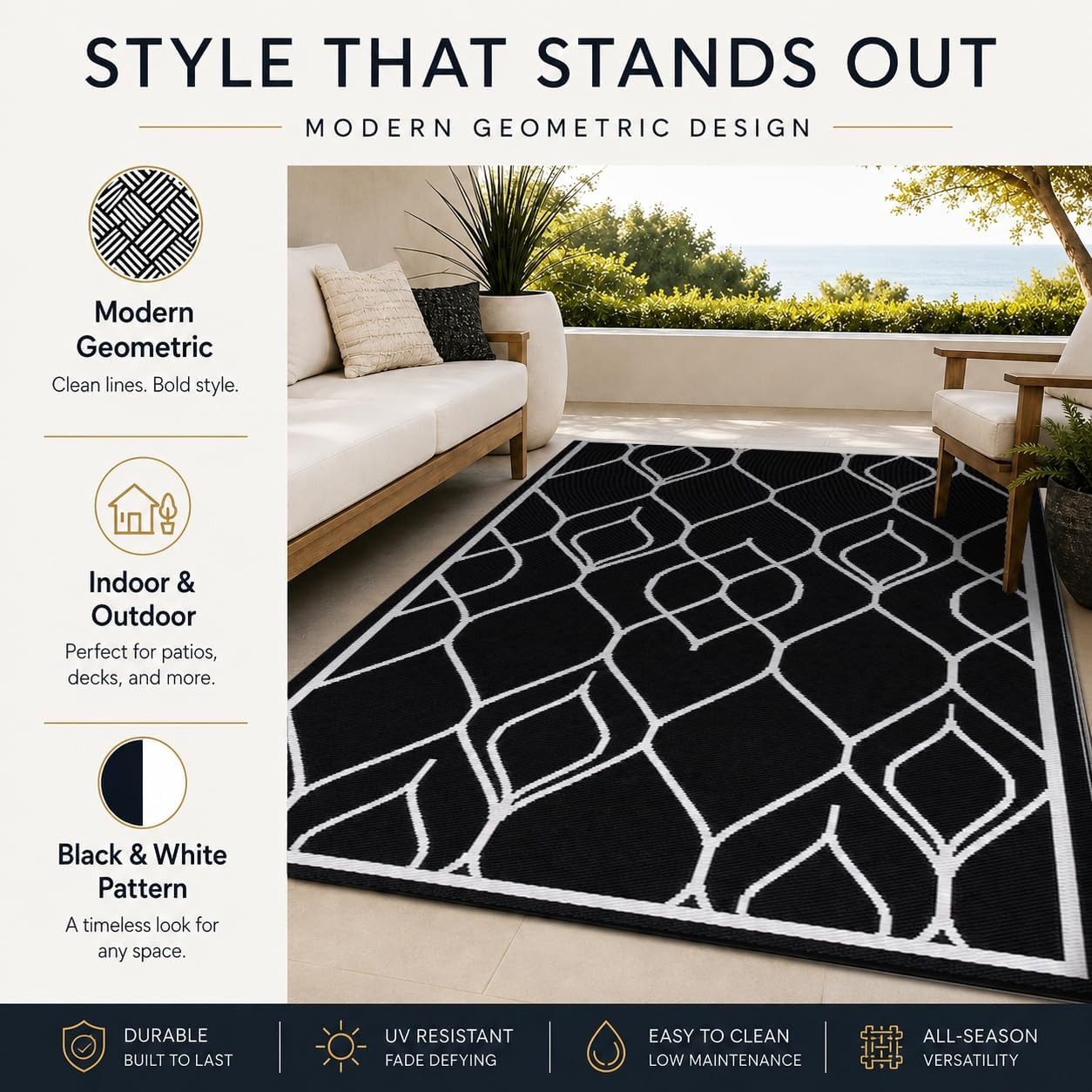 Tapete de 5x8 pés para interio - Outdoor Camping Decke avaliação e preço