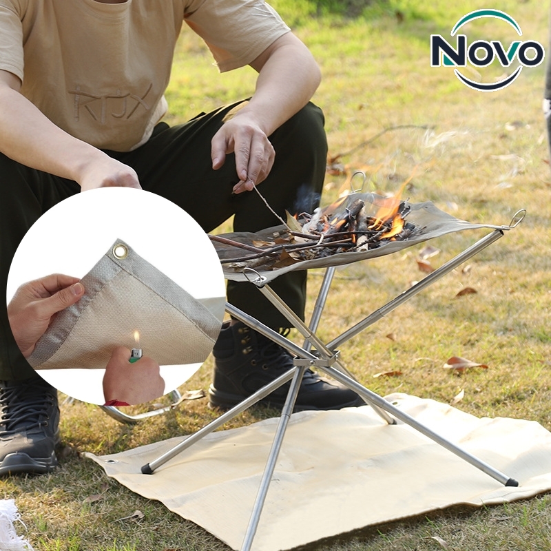 Tapete Protetor de Chão para F - Outdoor Camping Fire Pit avaliação e preço