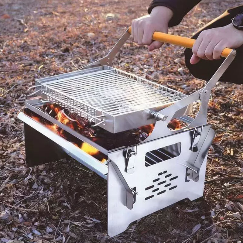 Churrasqueira Flip Style 2 em  - Outdoor Camping Fire Pit avaliação e preço