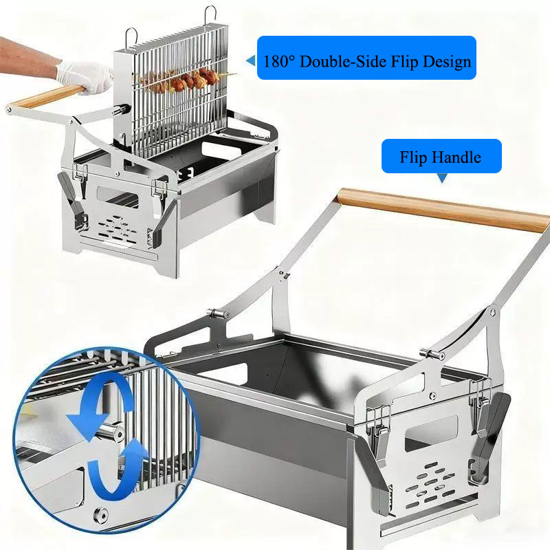 Churrasqueira Flip Style 2 em  - Outdoor Camping Fire Pit avaliação e preço