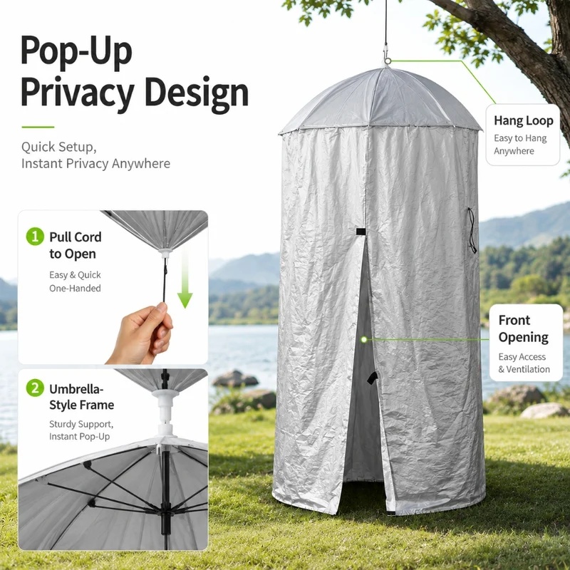 Tenda de Privacidade Portátil  - Outdoor Camping Automatic Quick Opening Tent avaliação e preço