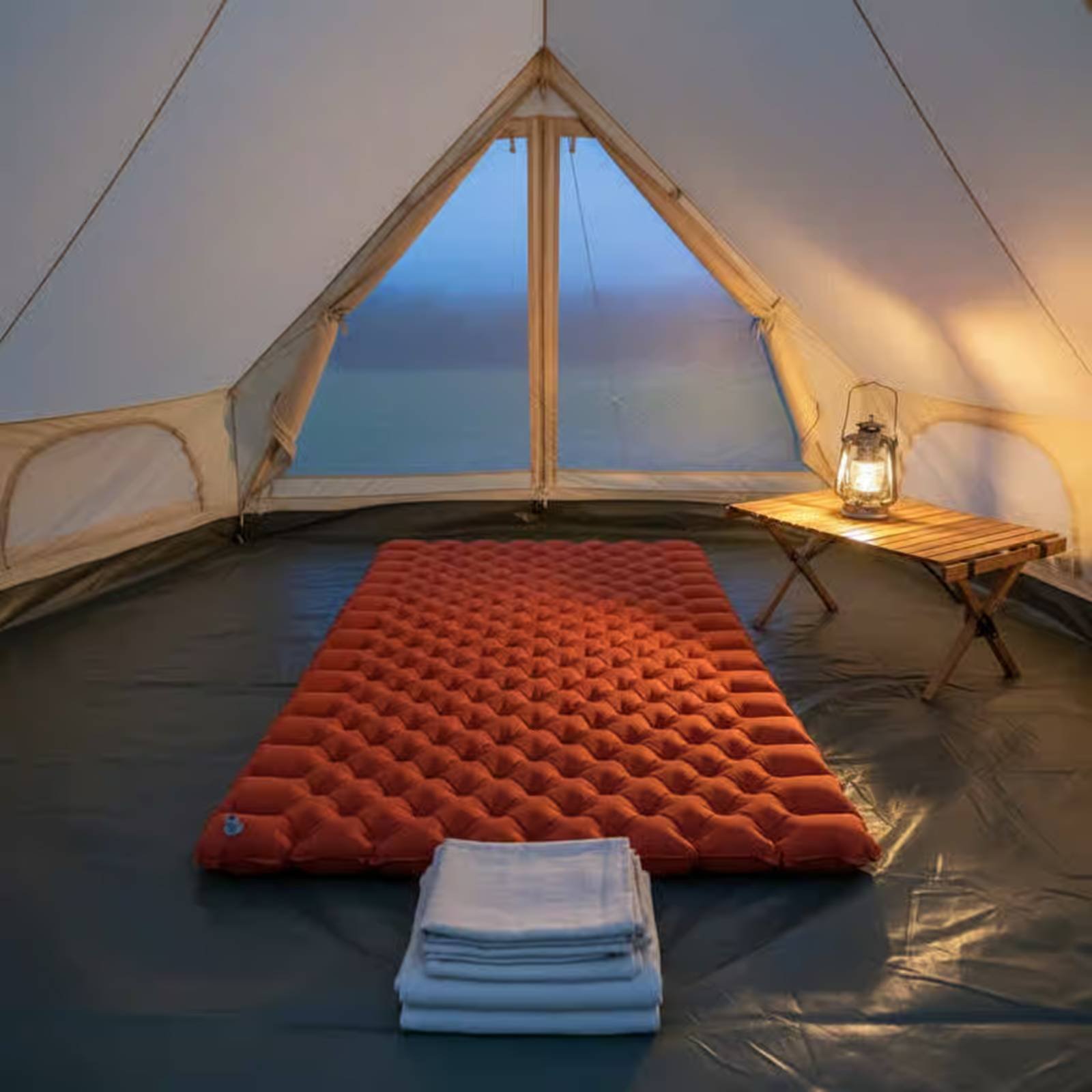 Colchão Inflável para Camping  - Outdoor Camping Floor Mat avaliação e preço