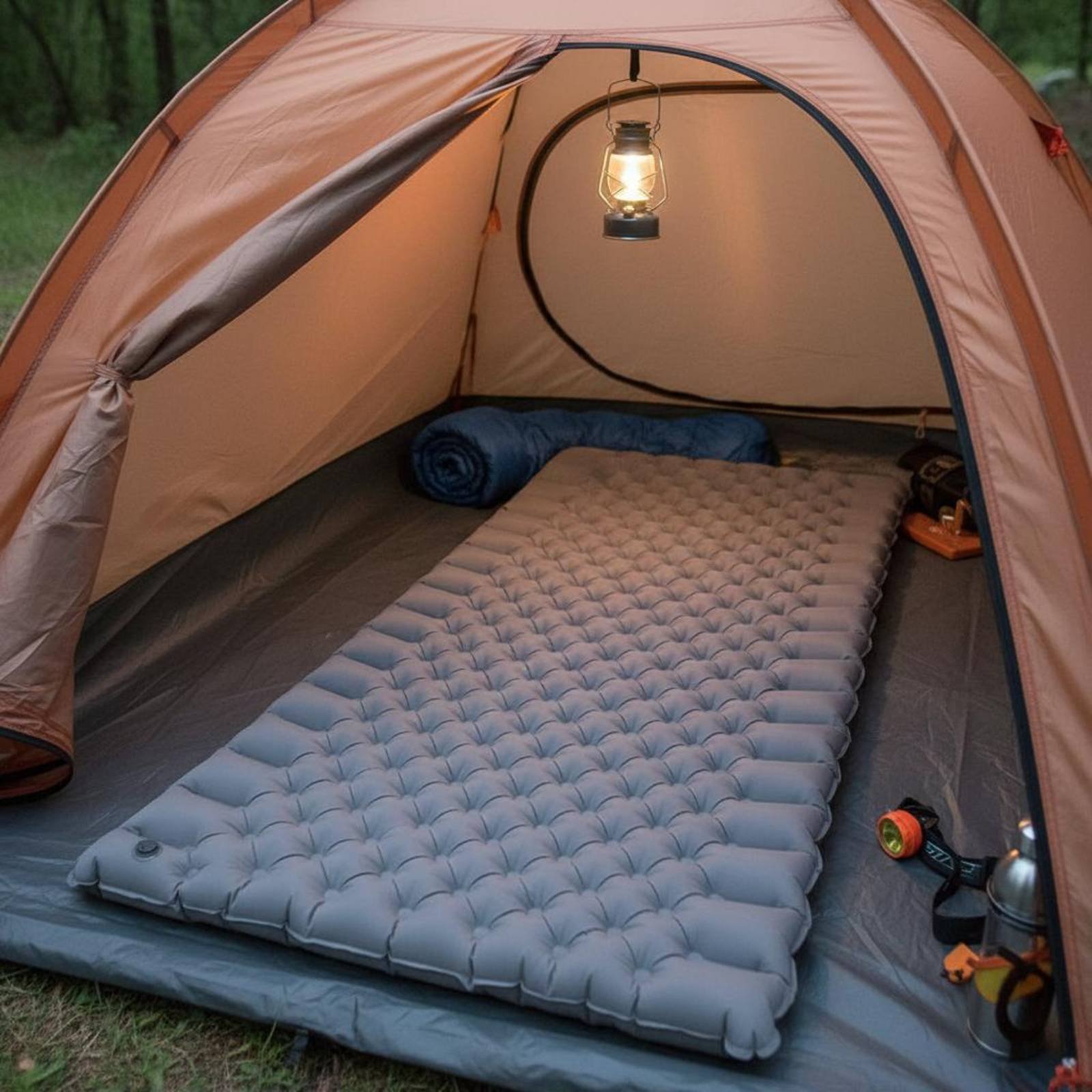 Colchão Inflável para Camping  - Outdoor Camping Floor Mat avaliação e preço