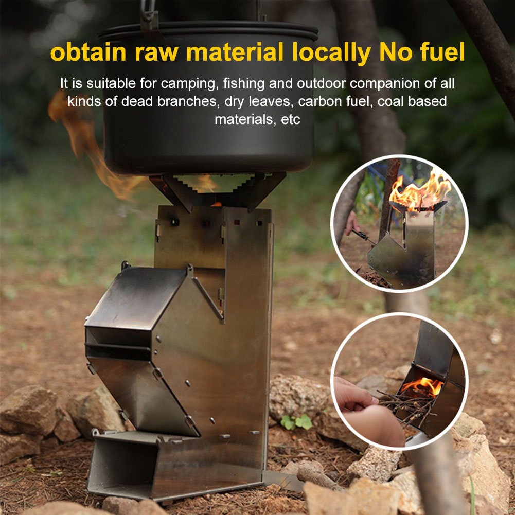 Fogão a Lenha Portátil Desmont - Outdoor Camping Stove Wood avaliação e preço