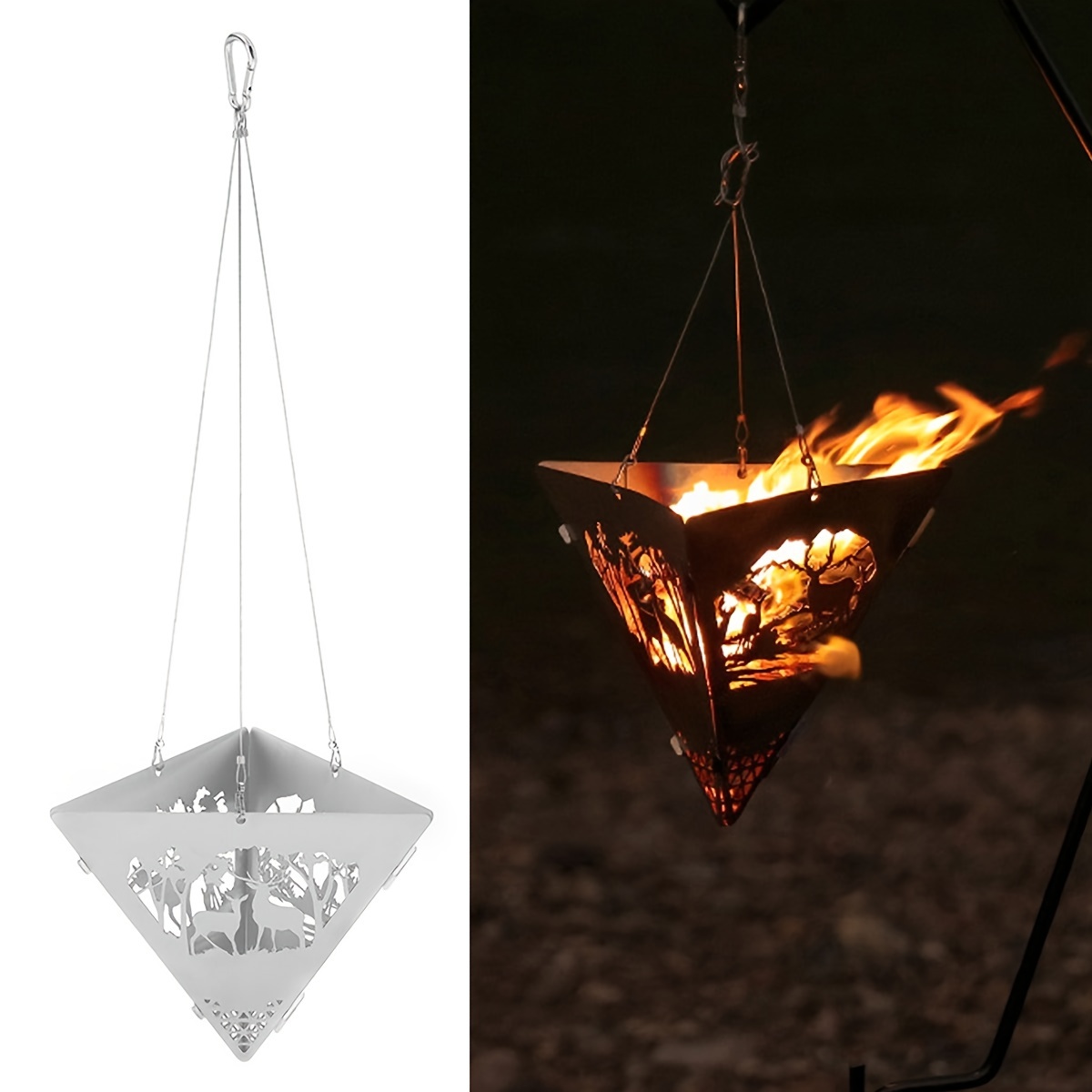 Cabide de churrasqueira para a - Outdoor Camping Stove Wood avaliação e preço