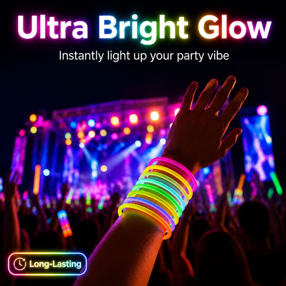 Kit de Bastões de Luz Fluoresc - Glow Sticks Survival avaliação e preço