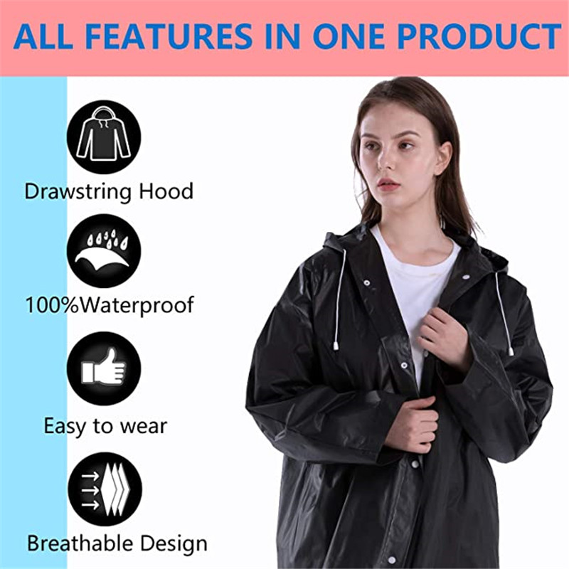 Unisex Impermeável Eva Raincoa - Outdoor Camping Activities For Adults avaliação e preço
