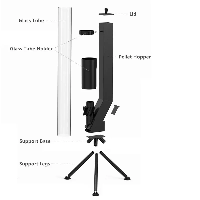 Fogão a pellets para o inverno - Outdoor Camping Stove Wood avaliação e preço