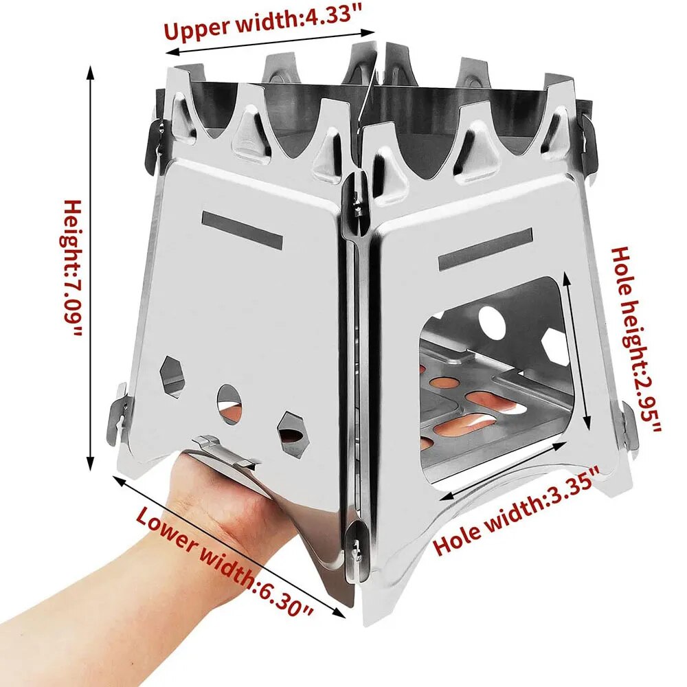 Fogão a lenha de acampamento p - Outdoor Camping Stove Wood avaliação e preço