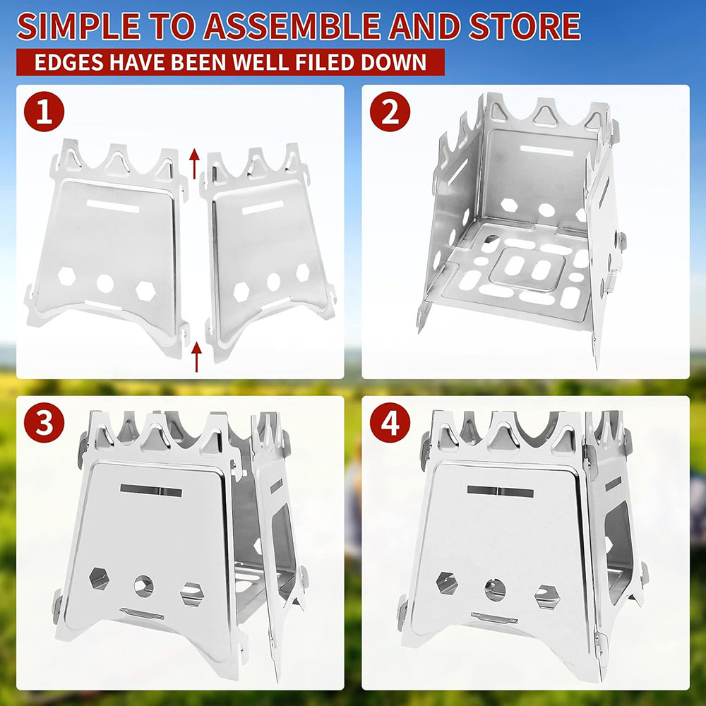 Fogão a lenha de acampamento p - Outdoor Camping Stove Wood avaliação e preço